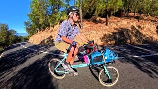 Cargo bike ride up the mountain