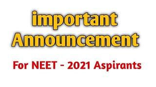 Important Announcement for NEET 2021 Aspirants | Complete GOC Marathon For NEET 2021-22 Aspirants
