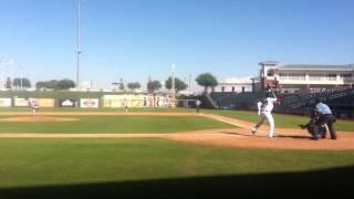 Rusney Castillo at bat in AFL