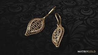 Jali Earrings Designed in MatrixGold and CounterSketch - Tutorial