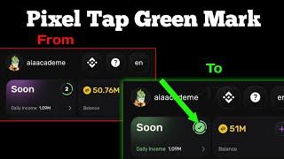 Pixel Tap Verification Green Tick Mark Complete Guide #pixelverse