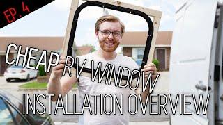 RV Window Installation in Camper Van | CHEAP RV WINDOWS FROM EBAY, FULL INSTALL OVERVIEW