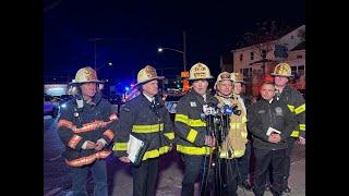 FDNY officials provide update on two fires in the Bronx