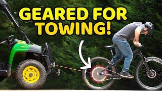 LOW geared bike can tow and climb like a beast! Is this stupid or genius?