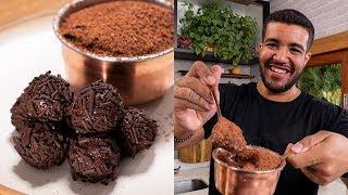 BRIGADEIRO DE CHOCOLATE SEM LEITE CONDENSADO | Receitas Low Carb | Leo Santos