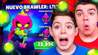 COMPRÉ Y MAXEÉ AL NUEVO BRAWLER MÍTICO "LILY" en BRAWL STARS!