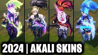 ALL AKALI SKINS SPOTLIGHT 2024 | League of Legends