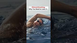 Bilateral breathing helps you swim better in open water #swimmingtips #openwater