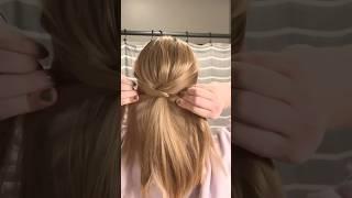 QUICK AND EASY PONYTAIL HACK! EVERYDAY HAIR INSPIRATION #hair #hairtutorial #everydayhair #ponytail