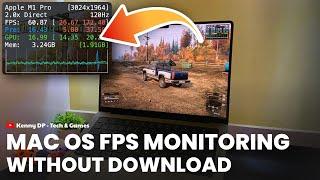 HOW TO TURN ON FPS MONITORING ON macOS WITHOUT DOWNLOAD | BAHASA INDONESIA