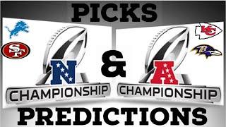 2024 NFL CONFERENCE CHAMPIONSHIP PICKS AND PREDICTIONS!!