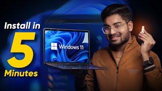 Install Windows 11 from USB without Losing Data | With Bootable USB Pendrive on new PC