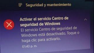 SOLUCIÓN El servicio centro de seguridad de Windows está desactivado en Windows 11/10/8/7 Resuelto 