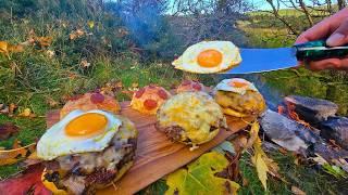 Is this the ULTIMATE BURGER? | ASMR Outdoor Cooking