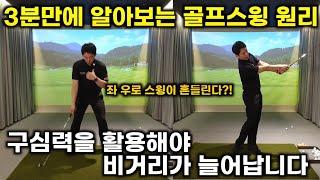 3분만에 알아보는 골프스윙 원리 / 좌우로 흔들리는 스윙 간단하게 교정할 수 있습니다