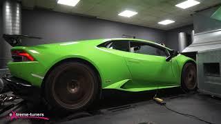 First test of the Lamborghini huracan high CR high rpm engine on dyno.