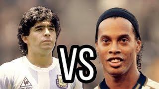 Maradona VS Ronaldinho | Freestyle Skills & Tricks Ball Technique  HD