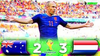 Australia 2-3 Netherlands - World Cup 2014 - Robben, van Persie, Depay - Extended Highlights - FHD
