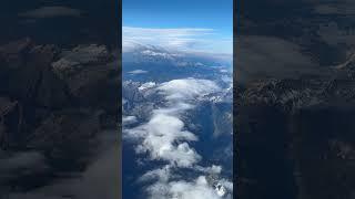 Alps from above. View from Swiss Air flight ZRH to FLR. #travel #mountains #switzerland