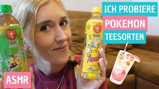 ASMR Soft Spoken POKEMON TEA TASTING  zur Entspannung  Drinking Sounds & Tapping (German/deutsch)