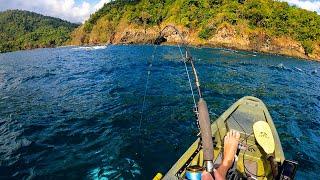 Kayak Fishing with BIG Poppers in Panama