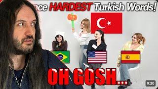 Trying To Pronounce The HARDEST Words in TURKISH And FAILING