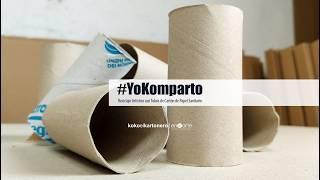 Cómo RECICLAR Tubos de Cartón ️ MANUALIDADES GENIALES con ROLLOS de PAPEL HIGIÉNICO #YoKomparto
