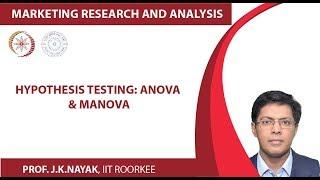 Lecture 21- Hypothesis Testing: ANOVA & MANOVA