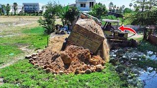 OMG! Fresh Start New project Dump truck 5Ton Transport Fail Land filling, Bulldozer D20P Pouring