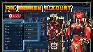 How to fix a broken account & beat hard fire knight!