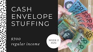$700 Cash Stuffing Income  | August W2 | Budgeting, Money, Savings Envelopes, Cash Envelope System