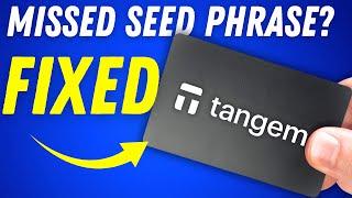 Setup Your Tangem Wallet Without A Seed Phrase? (QUICK FIX)