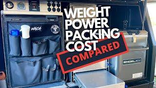 UPRIGHT FRIDGE vs CHEST FRIDGE  ||  Bushman DC85 - Engel 40L | PLUS Tips/Tricks on Storage & Packing