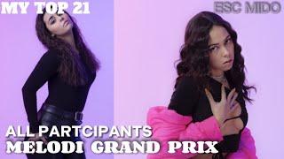  Melodi Grand Prix (All Partcipants) | MY TOP 21 | Eurovision 2023
