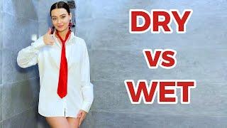 Transparent Clothes Haul Dry vs Wet | See-Through Try-On