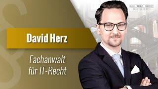 Vorstellung von Rechtsanwalt David Herz