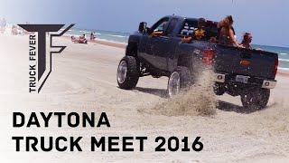 Crazy Trucks Drifting on the Beach - Truck Fever Meet Daytona 2016