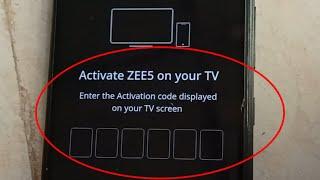 How To Activate ZEE5 on your TV || Enter the activation code displayed on your TV screen