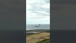 B737 LUXAIR️grey noselanding at Madeira Airport