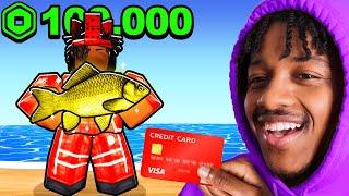 SPENDING $100,000 FOR THE STRONGEST FISH IN ROBLOX FISCH