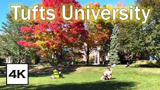 Tufts University Walk · Campus Tour  · 4K