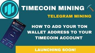 HOW TO ADD YOUR WALLET ADDRESS FOR WITHDRAWAL ON TIME COIN