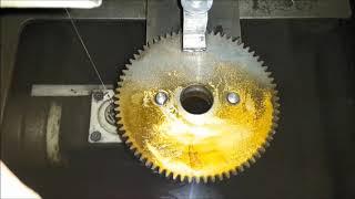 Wire EDM a gear wheel