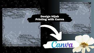 Tutorial Desain Hijab Printing di Canva | Digital Illustration #fashion #illustration #canva  #art