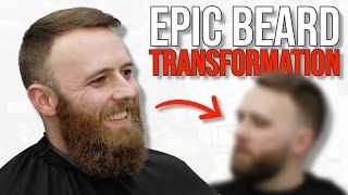 EPIC Transformation  Faded Beard Shape Up and Razor Work