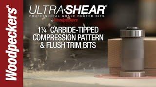 Ultra-Shear Jumbo Carbide-Tipped Compression Pattern and Flush Trim Bits | Woodpeckers Tools