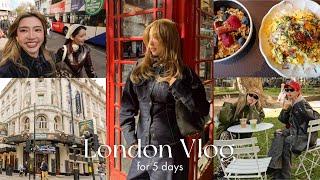 London Vlog️Enjoying vintage shop tour, musical, cafe etc