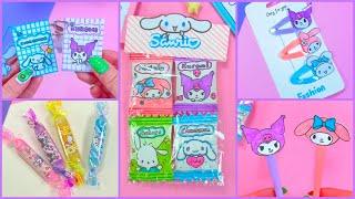 DIY SANRIO CRAFTS - Sanrio Fidget Ideas - Stationery and Paper Crafts...