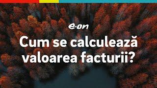 Factura E.ON - Cum se calculează valoarea facturii?