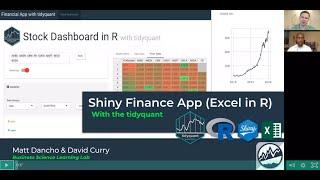 Shiny Finance with Tidyquant (NEW EXCEL IN R) | Learning Lab 30 (Full Version)